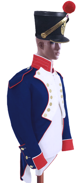 mundur ¿o³nierza piechoty napoleoñskiej 1812 szyty na miarê